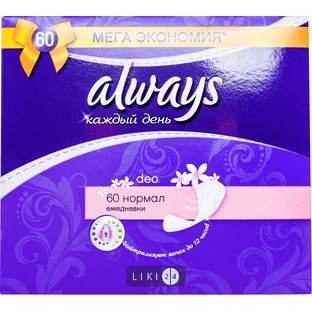 Прокладки гігієнічні Always Normal №60
