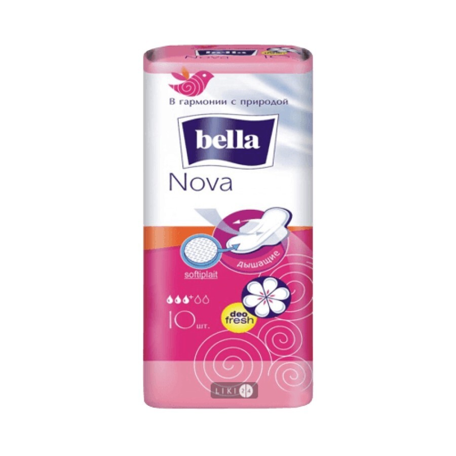 Прокладки гигиенические Bella Classic Nova Deo Fresh №10: цены и характеристики
