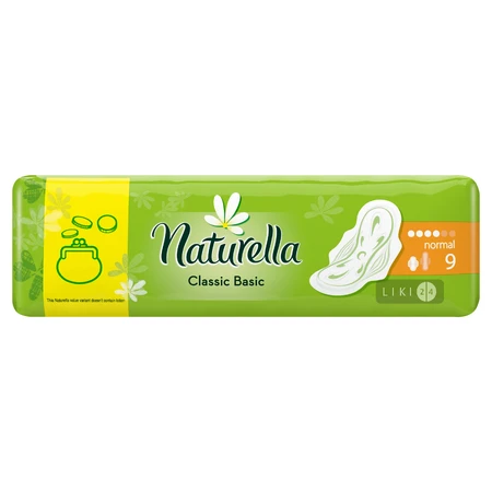 Прокладки гігієнічні Naturella Classic basic Normal №9: ціни та характеристики