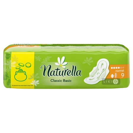 Прокладки гігієнічні Naturella Classic basic Normal №9: ціни та характеристики