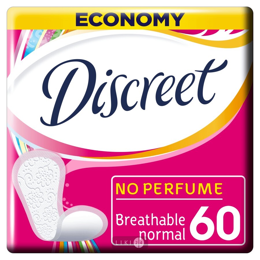 Прокладки ежедневные Discreet Alldays Normal №60: цены и характеристики