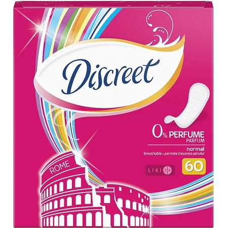 Прокладки щоденні Discreet Normal №60: ціни та характеристики