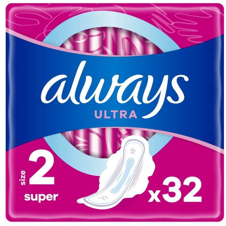 Прокладки гігієнічні жіночі Аlways Ultra Super Quatro, ультратонкі, ароматизовані, розмір 2, 32 шт.: ціни та характеристики