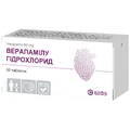Верапамілу гідрохлорид табл. в/плівк. обол. 80 мг блістер, в пачці №50