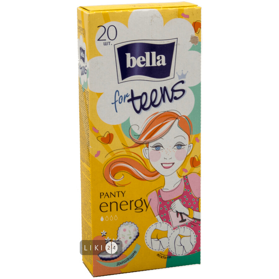 Прокладки ежедневные Bella for Teens Energy Exotic fruits Deo №20: цены и характеристики