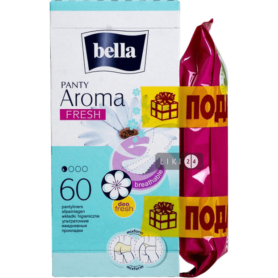 Прокладки ежедневные Bella Panty Aroma Fresh №60: цены и характеристики