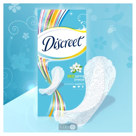 Прокладки ежедневные Discreet Deo Spring Breeze Multiform №60: цены и характеристики