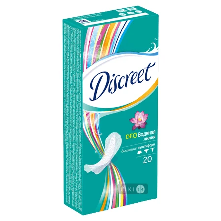 Прокладки щоденні Discreet Multiform Deo Water Lily №20: ціни та характеристики