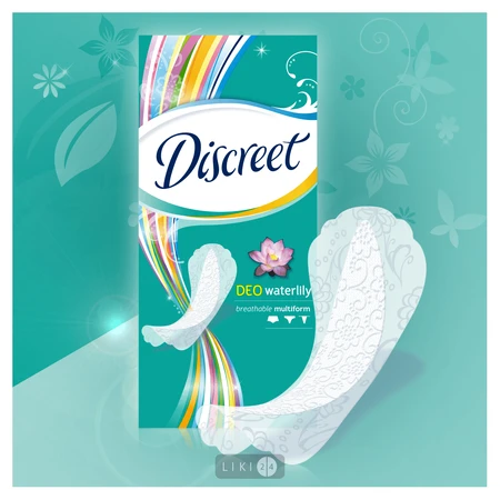 Прокладки щоденні Discreet Multiform Deo Water Lily №20: ціни та характеристики