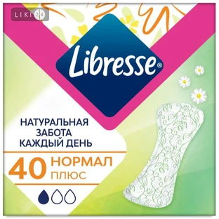 Прокладки женские гигиенические libresse natural pantyliners №40