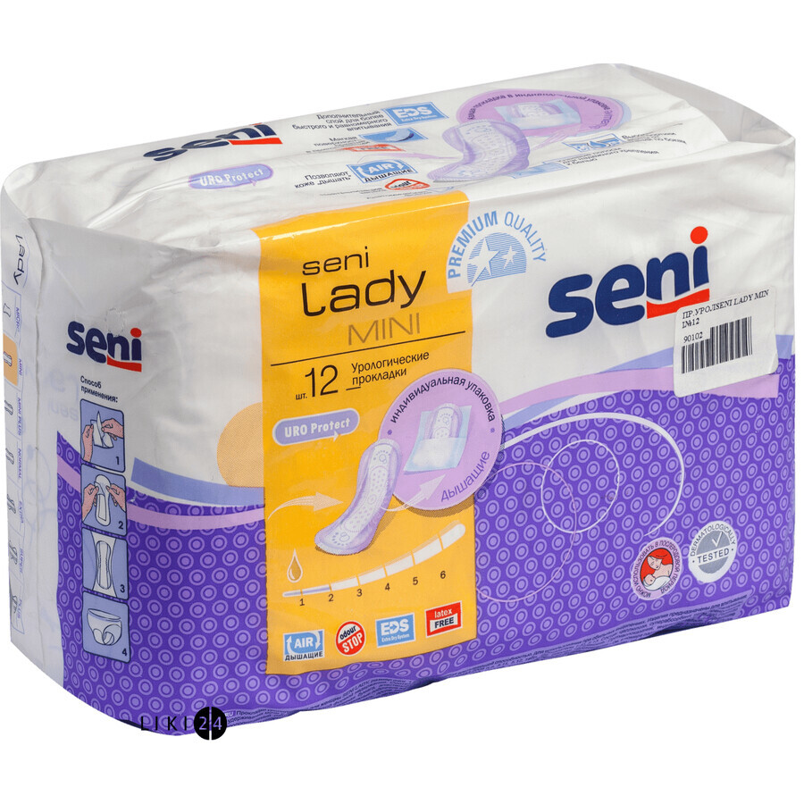 Прокладки урологічні Seni Lady Mini 12 шт: ціни та характеристики