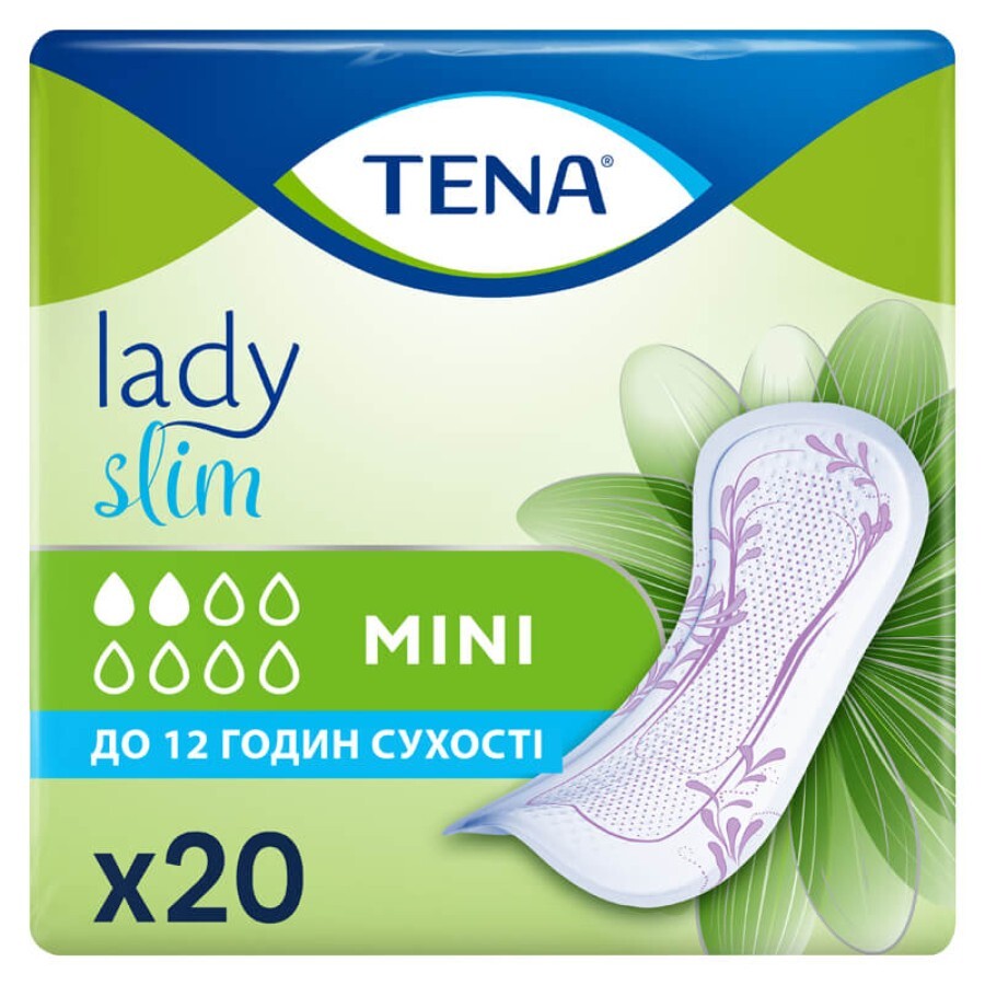 Урологічні прокладки Tena Lady Slim Mini 20 шт: ціни та характеристики