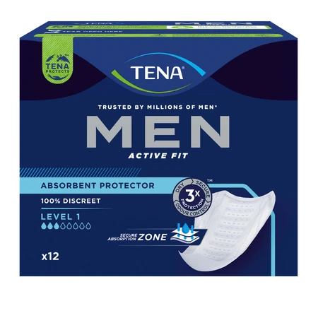 Урологічні прокладки Tena for Men Level 1, light, 12 шт: ціни та характеристики