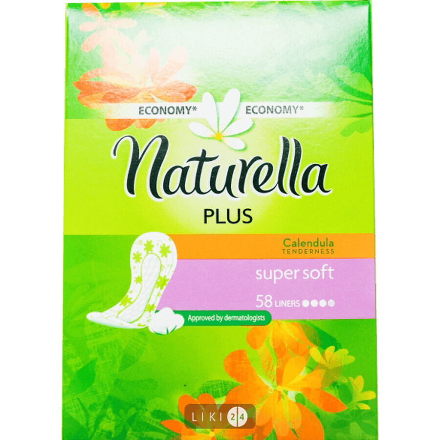 Прокладки ежедневные Naturella Calendula Tenderness Plus №58: цены и характеристики