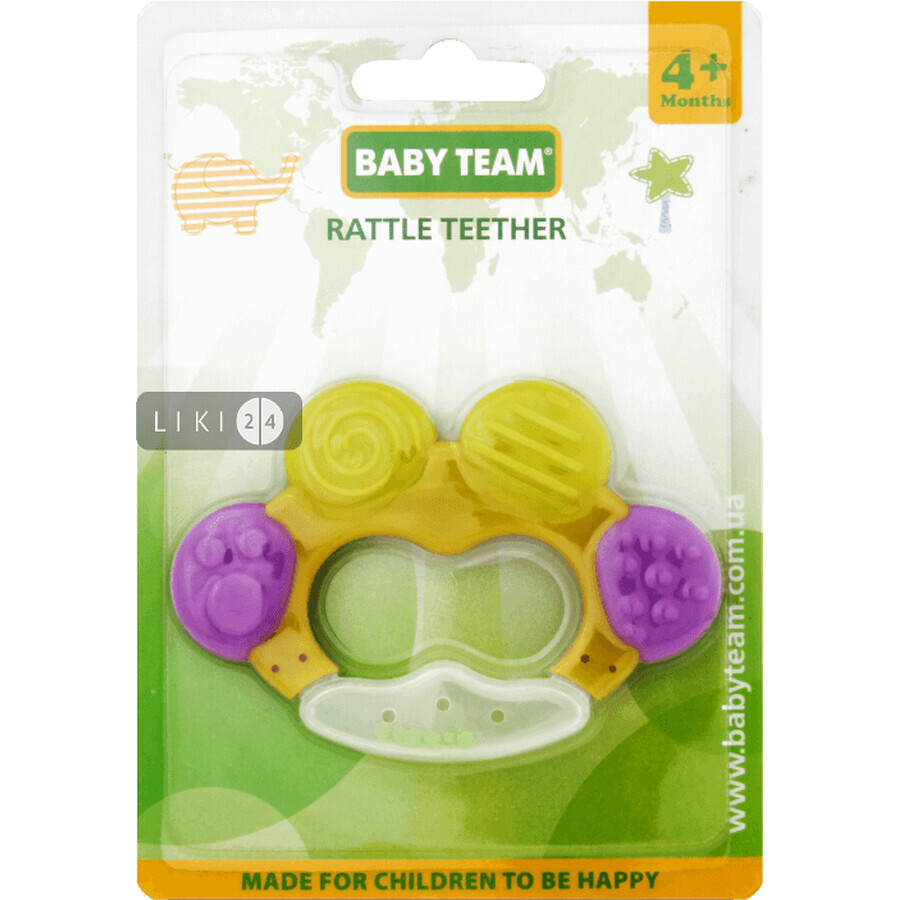 Прорізувач-брязкальце Baby Team Брязкальце 4001: ціни та характеристики