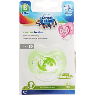 Пустушка силіконова Canpol Babies Nature кругла 6-18 міс 1 шт 22/435