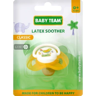 Пустушка латексна Baby Team класична 1 шт 3220