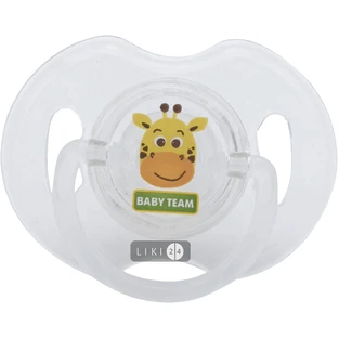 Пустушка силіконова Baby Team 0 + ортодонтична 1 шт 3100
