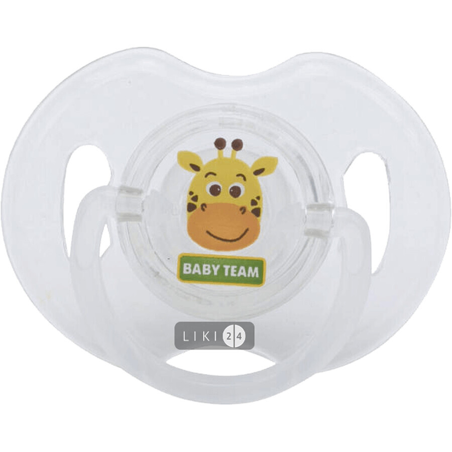 Пустышка силиконовая Baby Team 0+ ортодонтическая 1 шт 3100: цены и характеристики