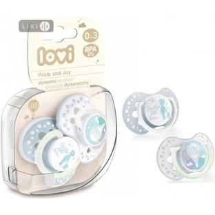 Пустушка LOVI Praud & Joy 22/844 силіконова динамічна, 0-3 місяці, №2