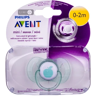 Пустушка силіконова Philips Avent нейтральна для новонароджених 0-2 місяці SCF151/00