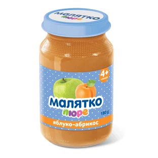 Пюре Малятко Яблуко-абрикос, 180 г