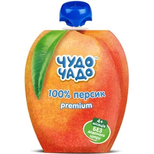 Пюре Чудо-чадо Pouch Персик, без сахара, 90 г