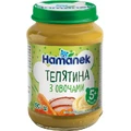 Пюре Hamanek телятина з овочами і картоплею, 190 г