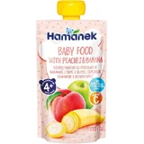 Пюре Hamanek яблуко з персиком і бананом з 4 місяців 120 г