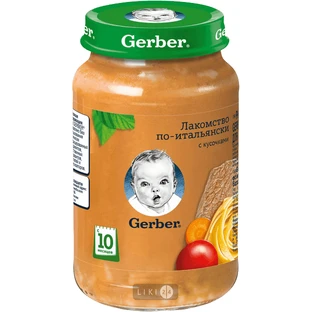 Пюре Gerber Лакомство по-итальянски, 200 г, с 10 месяцев
