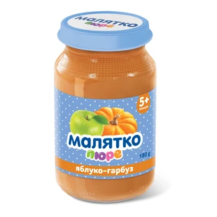 Пюре Малятко Гарбуз-яблуко, 180 г