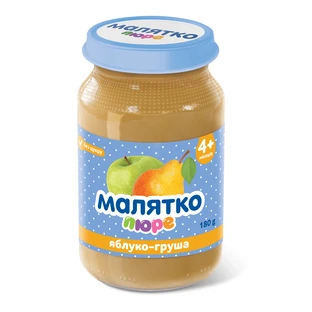 Пюре Малятко Груша-яблуко, 180 г