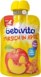 Пюре фруктове "персик і яблуко" тм "bebivita" 90 г, з 4 міс.