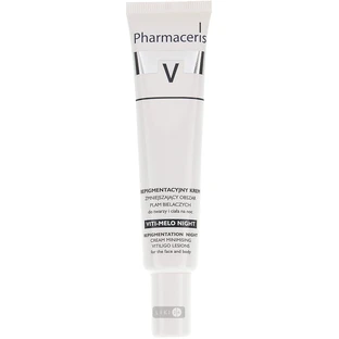 Крем для обличчя Pharmaceris V Vity-Melo Репігментаціонний нічний скорочує вітіліго та гіперпігментацію, 40 мл