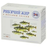 Рыбий жир из печени трески капсулы, 500 мг №100