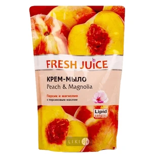 Крем-мыло Fresh Juice Peach & magnolia, 460 мл дой-пак 
