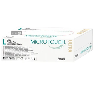 Рукавички латексні оглядові не припудрені micro-touch hydracare L