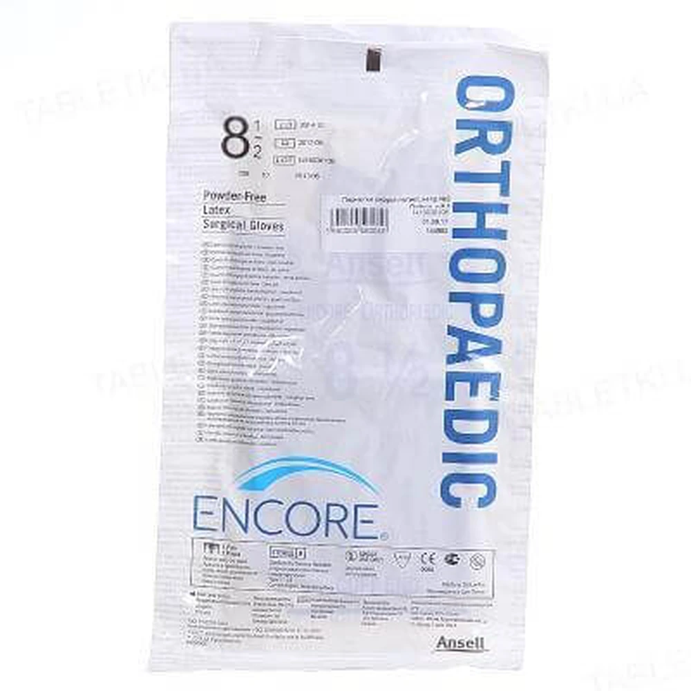 Рукавички латексні хірургічні стерильні без пудри encore latex ortho розмір 6 пара: ціни та характеристики
