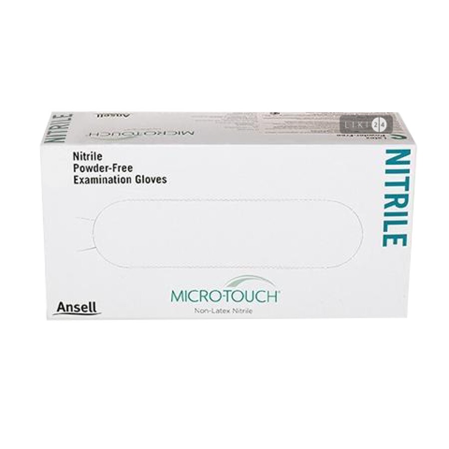 Перчатки нитриловые смотровые без пудры micro-touch nitrile L: цены и характеристики
