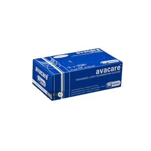 Рукавички оглядові латексні припудрені avacare M №100