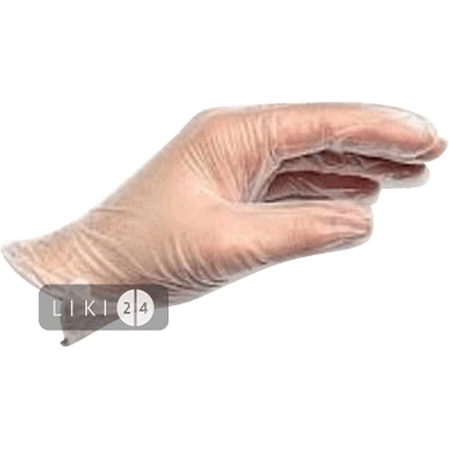 Перчатки смотровые нестерильные "medicare" размер L, прозрачные пара, виниловые, неприпудрен.: цены и характеристики