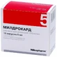 Мілдрокард р-н д/ін. 100 мг/мл амп. 5 мл, в пачці №10