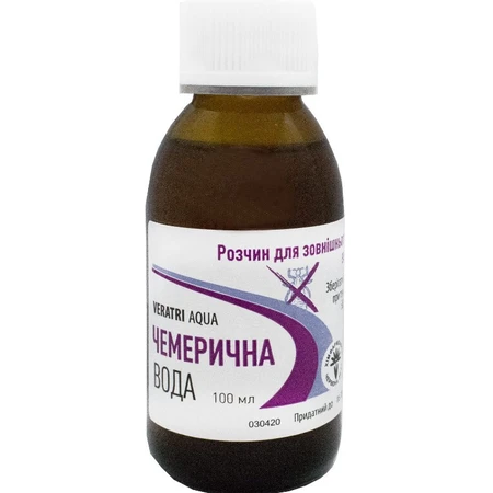 Чемеричная вода, раствор водно-спиртовый, 100 мл: цены и характеристики
