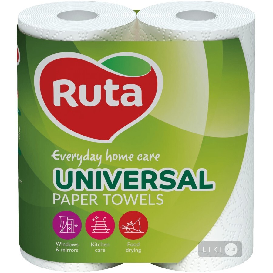 Полотенца бумажные Ruta Universal  2 слоя 2 шт: цены и характеристики
