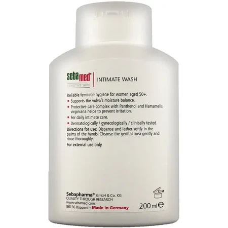 Гель для інтимної гігієни Sebamed для жінок після 50 років 200 мл: ціни та характеристики
