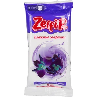 Серветки вологі тм "Zeffir", квітковий настрій №15