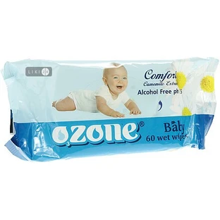 Салфетки влажные "ozone" ромашка №120