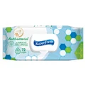 Влажные салфетки SuperFresh антибактериальные 72 шт