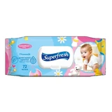 Вологі серветки SuperFresh Дитячі 72 шт