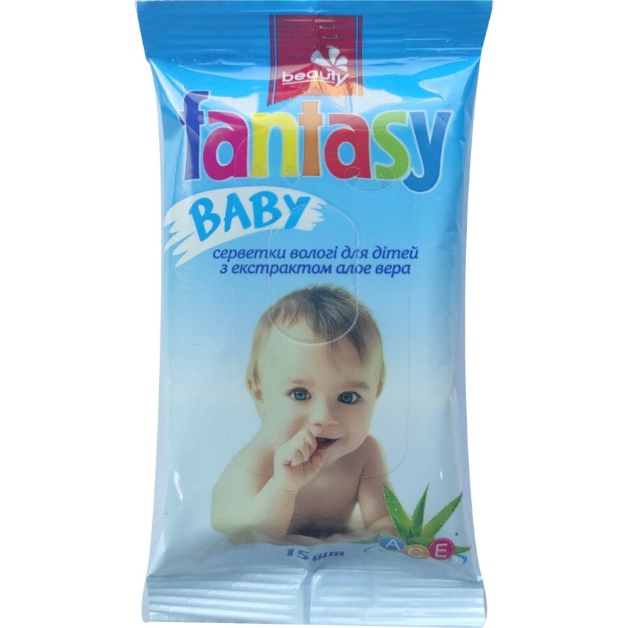 Салфетки влажные beauty fantasy Baby с алоэ и витаминами №15: цены и характеристики